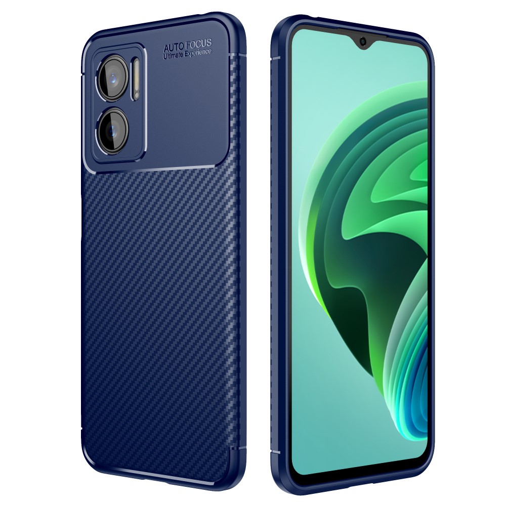 Θήκη Xiaomi Redmi 10 5G Mad Mask Beetle Series Carbon Fiber Πλάτη TPU μπλε