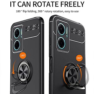 Θήκη Xiaomi Redmi 10 5G OEM Magnetic Ring Kickstand / Μαγνητικό δαχτυλίδι / Βάση στήριξης TPU μπλε - Image 3