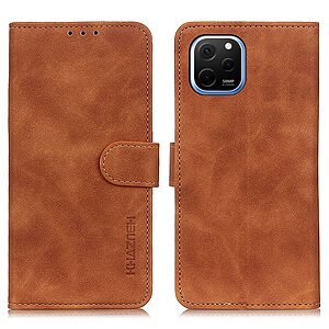 Θήκη Huawei Nova Y61 KHAZNEH Litchi Skin Texture Leather με βάση στήριξης