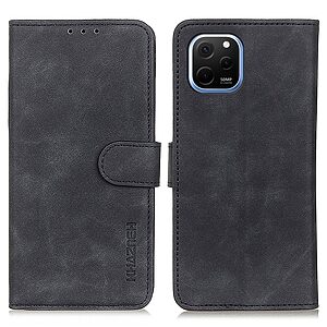 Θήκη Huawei Nova Y61 KHAZNEH Litchi Skin Texture Leather με βάση στήριξης