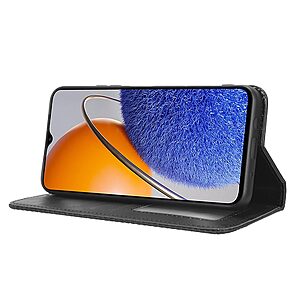 Θήκη Huawei Nova Y61 Mad Mask Folio Series v3 με βάση στήριξης, υποδοχή καρτών και μαγνητικό κούμπωμα Flip Wallet από συνθετικό δέρμα και TPU μαύρο - Image 3