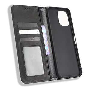 Θήκη Huawei Nova Y61 Mad Mask Folio Series v3 με βάση στήριξης, υποδοχή καρτών και μαγνητικό κούμπωμα Flip Wallet από συνθετικό δέρμα και TPU μαύρο - Image 4