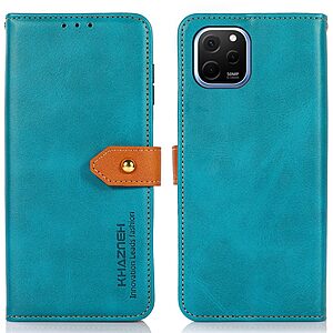 Θήκη Huawei Nova Y61 KHAZNEH Leather Wallet Golden Clasp με βάση στήριξης