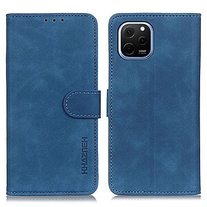 Θήκη Huawei Nova Y61 KHAZNEH Litchi Skin Texture Leather με βάση στήριξης