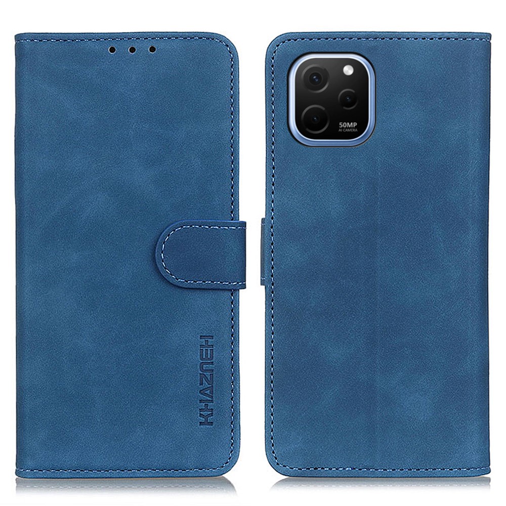 Θήκη Huawei Nova Y61 KHAZNEH Litchi Skin Texture Leather με βάση στήριξης