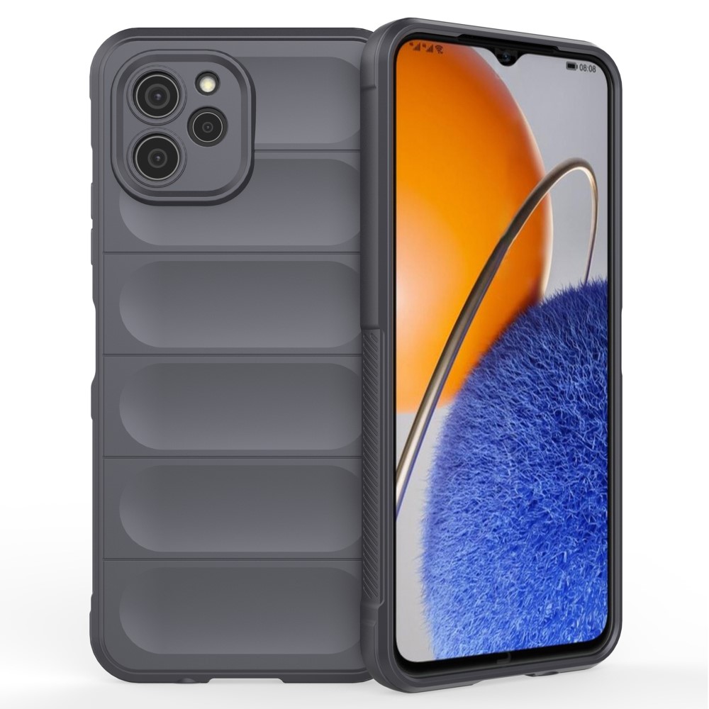 Θήκη Huawei Nova Y61 Mad Mask Rugged Armor από σκληρό Premium TPU γκρι σκούρο