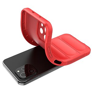 Θήκη Huawei Nova Y61 Mad Mask Rugged Armor από σκληρό Premium TPU κόκκινο - Image 3