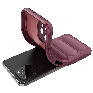 Θήκη Huawei Nova Y61 Mad Mask Rugged Armor από σκληρό Premium TPU κόκκινο σκούρο - Image 3