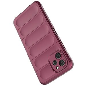 Θήκη Huawei Nova Y61 Mad Mask Rugged Armor από σκληρό Premium TPU κόκκινο σκούρο - Image 4