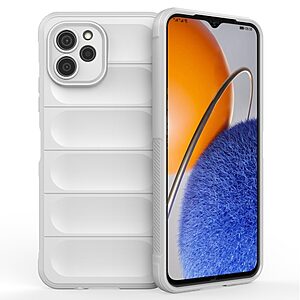 Θήκη Huawei Nova Y61 Mad Mask Rugged Armor από σκληρό Premium TPU λευκό