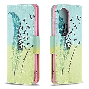 Θήκη Huawei P50 Pro OEM Feather & Birds με βάση στήριξης