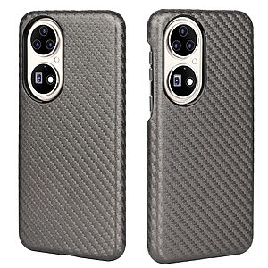 Θήκη Huawei P50 Pro Mad Mask υφή Carbon Fiber Ultra Slim v5 με πλάτη αντικραδασμική από Premium TPU γκρι - Image 3