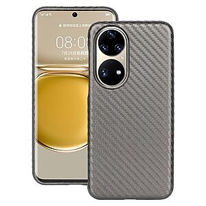 Θήκη Huawei P50 Pro Mad Mask υφή Carbon Fiber Ultra Slim v5 με πλάτη αντικραδασμική από Premium TPU γκρι