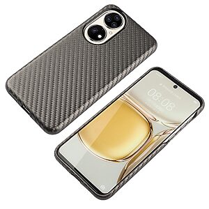 Θήκη Huawei P50 Pro Mad Mask υφή Carbon Fiber Ultra Slim v5 με πλάτη αντικραδασμική από Premium TPU γκρι - Image 5