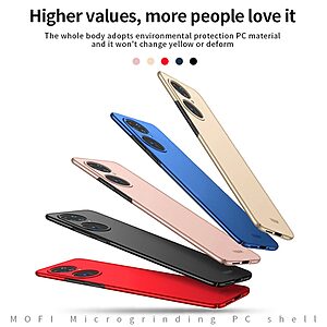 Θήκη Huawei P50 Pro MOFI Shield Slim Series Πλάτη από σκληρό πλαστικό μαύρο - Image 3