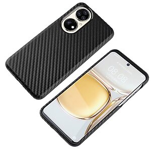 Θήκη Huawei P50 Pro Mad Mask υφή Carbon Fiber Ultra Slim v5 με πλάτη αντικραδασμική από Premium TPU μαύρο - Image 5