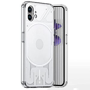 Θήκη Nothing Phone (1) OEM Silicone Sockproof V8 Anti-Slip Transparent Πλάτη TPU