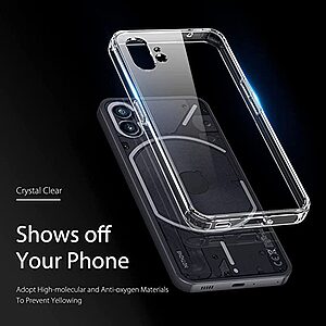 Θήκη Nothing Phone (1) OEM Silicone Sockproof V8 Anti-Slip Transparent Πλάτη TPU - Image 4