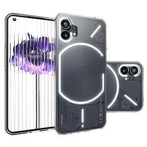 Θήκη Nothing Phone (1) OEM Silicone Sockproof V6 Anti-Slip Transparent Πλάτη TPU - Image 5