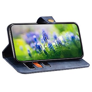 Θήκη TCL 405 / 406 / 408 IDEWEI PU Foldable Series v4 με βάση στήριξης, υποδοχή καρτών και μαγνητικό κούμπωμα Flip Wallet από συνθετικό δέρμα και εσωτερικό TPU καφέ - Image 3