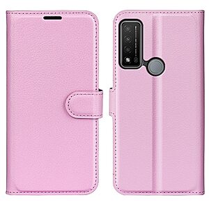 Θήκη TCL 405 OEM Litchi SkinLeather με βάση στήριξης