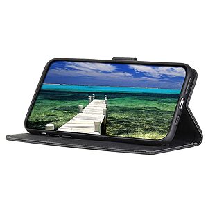 υποδοχές καρτών και μαγνητικό κούμπωμα μαύρο