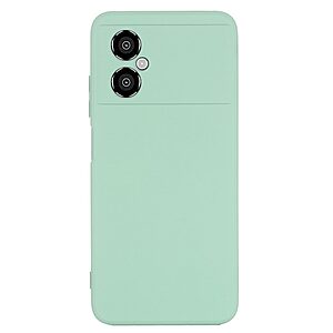 Θήκη Xiaomi Poco M4 5G OEM Soft Liquid Silicone Πλάτη σιλικόνης με κορδόνι πράσινο - Image 3