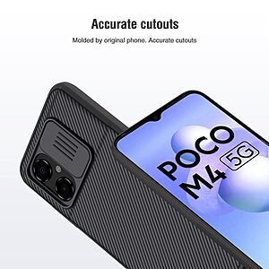 Θήκη Xiaomi Poco M4 5G NiLLkin Camshield Series Πλάτη με προστασία για την κάμερα από σκλήρό Premium TPU μπλε - Image 5