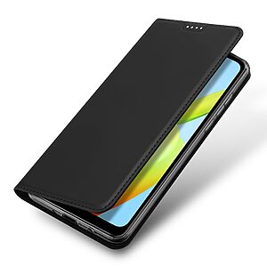 Θήκη Xiaomi Redmi A1+ DUX DUCIS Skin Pro Series με βάση στήριξης, υποδοχή καρτών και μαγνητικό κούμπωμα Flip Wallet από συνθετικό δέρμα και TPU μαύρο - Image 4