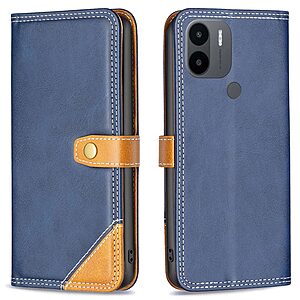 Θήκη Xiaomi Redmi A1+ BINFEN COLOR Leather Wallet Double Stitching Lines με βάση στήριξης