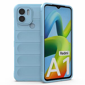 Θήκη Xiaomi Redmi A1+ Mad Mask Rugged Armor από σκληρό Premium TPU γαλάζιο