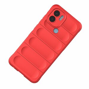 Θήκη Xiaomi Redmi A1+ Mad Mask Rugged Armor από σκληρό Premium TPU κόκκινο - Image 3