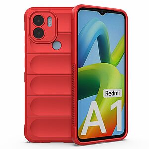 Θήκη Xiaomi Redmi A1+ Mad Mask Rugged Armor από σκληρό Premium TPU κόκκινο