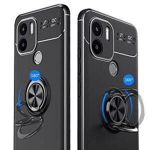 Θήκη Xiaomi Redmi A1+ OEM Magnetic Ring Kickstand / Μαγνητικό δαχτυλίδι / Βάση στήριξης TPU κόκκινο - Image 4