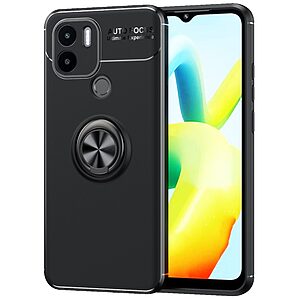 Θήκη Xiaomi Redmi A1+ OEM Magnetic Ring Kickstand / Μαγνητικό δαχτυλίδι / Βάση στήριξης TPU μαύρο - Image 3