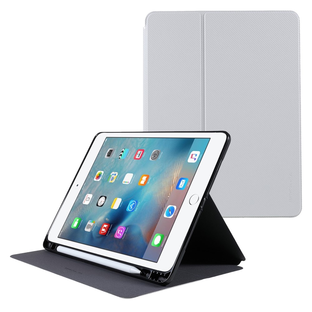 Θήκη X-LEVEL KEVLAR Series Flip Cover για iPad (2017/2018) 9.7" / iPad Air (2013/2014) / iPad Pro (2016) 9.7" με ειδική θέση για πενάκι από TPU και ενισχυμένη εσωτερική πλάτη σε χρώμα γκρι Θήκη X-LEVEL KEVLAR Series Flip Cover για iPad (2017/2018) 9.7" / iPad Air (2013/2014) / iPad Pro (2016) 9.7" με ειδική θέση για πενάκι από TPU και ενισχυμένη εσωτερική πλάτη σε χρώμα γκρι