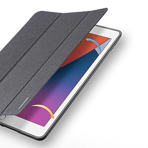 Θήκη Dux Ducis Domo Series Tri-Fold Flip Cover για iPad (2019/2020/2021) 10.2" με ειδική θέση για πενάκι και ενισχυμένη εσωτερική πλάτη σε χρώμα μαύρο - Image 5