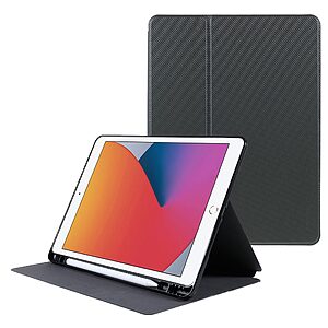 Θήκη X-LEVEL KEVLAR Series Flip Cover για iPad (2019/2020/2021) 10.2" / iPad Pro (2017) / iPad Air (2019) 10.5" με ειδική θέση για πενάκι από TPU και ενισχυμένη εσωτερική πλάτη σε χρώμα πράσινο