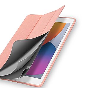 Θήκη Dux Ducis Domo Series Tri-Fold Flip Cover για iPad (2019/2020/2021) 10.2" με ειδική θέση για πενάκι και ενισχυμένη εσωτερική πλάτη σε χρώμα ροζ χρυσό - Image 3