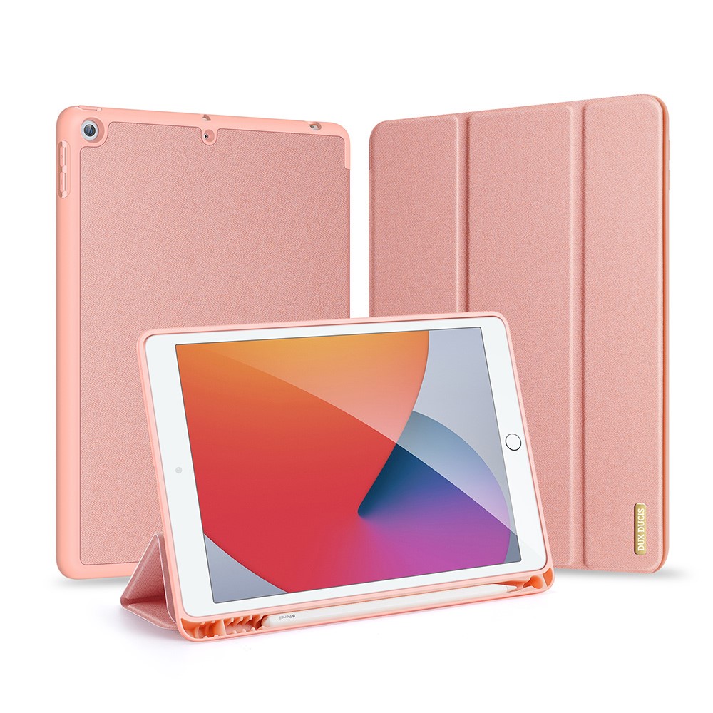 Θήκη Dux Ducis Domo Series Tri-Fold Flip Cover για iPad (2019/2020/2021) 10.2" με ειδική θέση για πενάκι και ενισχυμένη εσωτερική πλάτη σε χρώμα ροζ χρυσό Θήκη Dux Ducis Domo Series Tri-Fold Flip Cover για iPad (2019/2020/2021) 10.2" με ειδική θέση για πενάκι και ενισχυμένη εσωτερική πλάτη σε χρώμα ροζ χρυσό