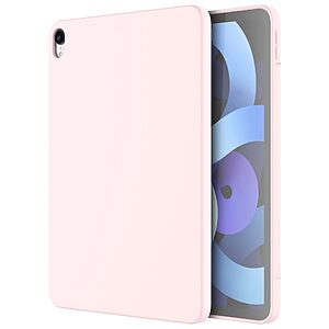 Θήκη MUTURAL Liquid Series Back Cover για iPad Air (2020/2022) 10.9" πλάτη με ενισχυμένη σιλικόνη για προστασία στα χτυπήματα και τις πτώσεις σε χρώμα ροζ