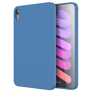 Θήκη MUTURAL Liquid Series Back Cover για iPad mini (2021) 8.3" πλάτη με ενισχυμένη σιλικόνη για προστασία στα χτυπήματα και τις πτώσεις σε χρώμα γαλάζιο