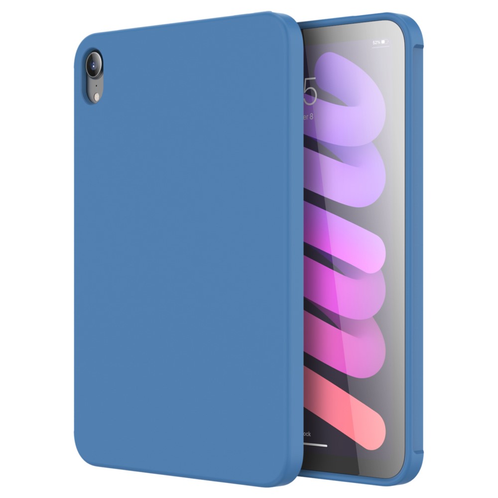 Θήκη MUTURAL Liquid Series Back Cover για iPad mini (2021) 8.3" πλάτη με ενισχυμένη σιλικόνη για προστασία στα χτυπήματα και τις πτώσεις σε χρώμα γαλάζιο