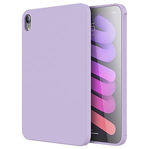 Θήκη MUTURAL Liquid Series Back Cover για iPad mini (2021) 8.3" πλάτη με ενισχυμένη σιλικόνη για προστασία στα χτυπήματα και τις πτώσεις σε χρώμα μωβ