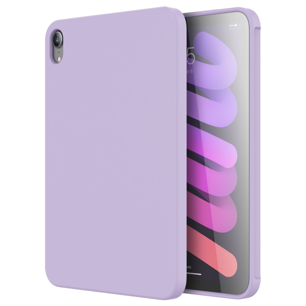 Θήκη MUTURAL Liquid Series Back Cover για iPad mini (2021) 8.3" πλάτη με ενισχυμένη σιλικόνη για προστασία στα χτυπήματα και τις πτώσεις σε χρώμα μωβ