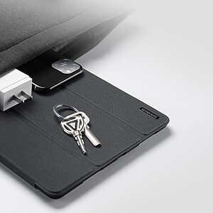 Θήκη Dux Ducis Domo Series Tri-Fold Flip Cover για iPad Pro (2018/2020/2021/2022) 12.9" με ειδική θέση για πενάκι και ενισχυμένη εσωτερική πλάτη σε χρώμα μαύρο - Image 5