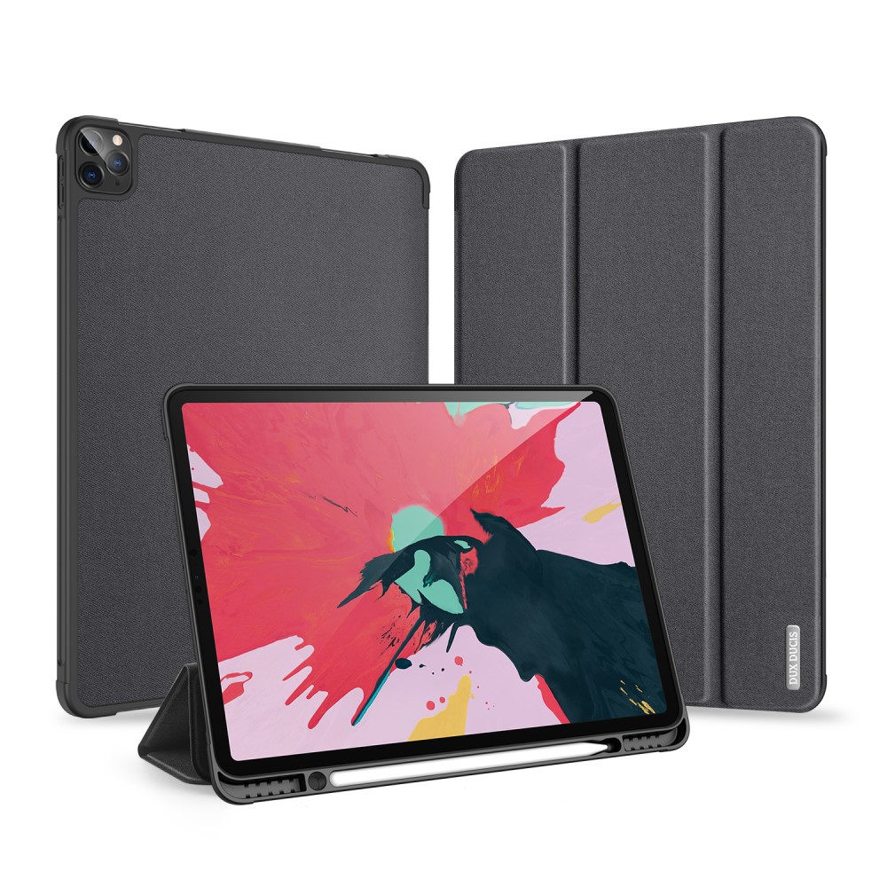 Θήκη Dux Ducis Domo Series Tri-Fold Flip Cover για iPad Pro (2018/2020/2021/2022) 12.9" με ειδική θέση για πενάκι και ενισχυμένη εσωτερική πλάτη σε χρώμα μαύρο Θήκη Dux Ducis Domo Series Tri-Fold Flip Cover για iPad Pro (2018/2020/2021/2022) 12.9" με ειδική θέση για πενάκι και ενισχυμένη εσωτερική πλάτη σε χρώμα μαύρο
