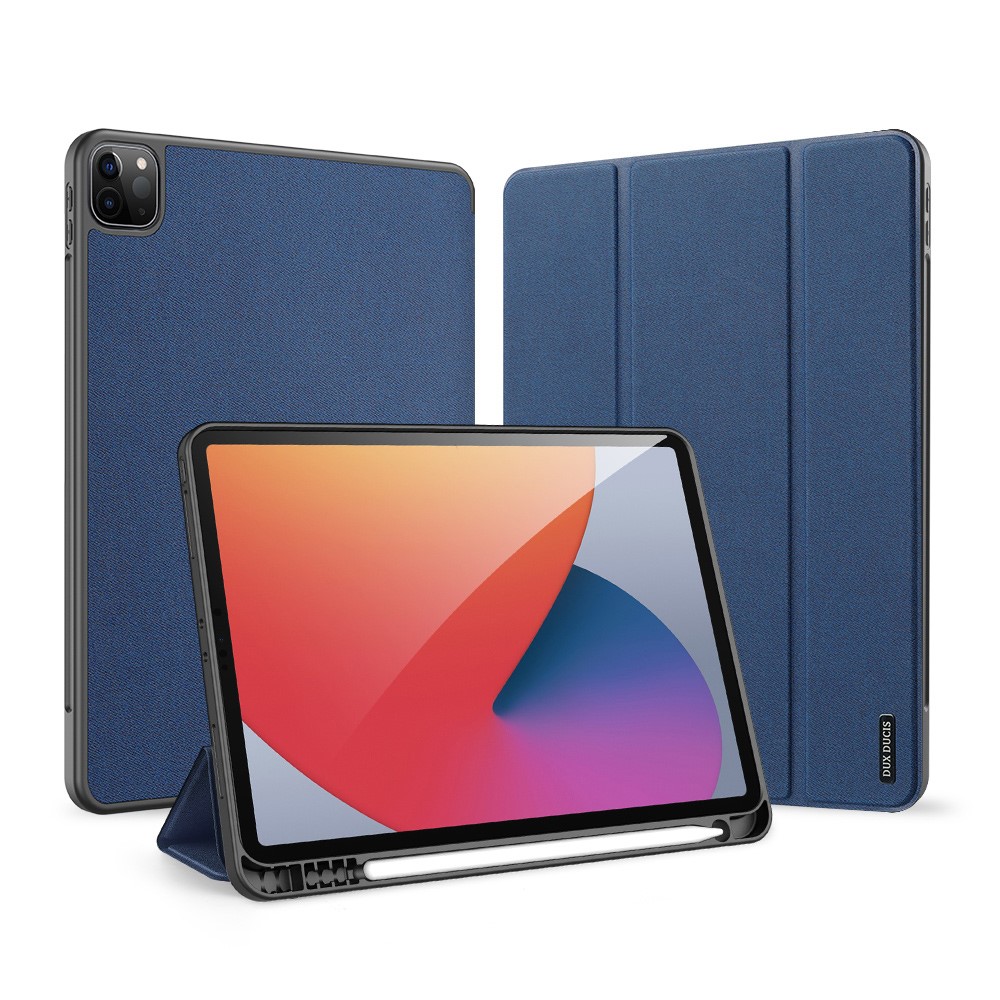 Θήκη Dux Ducis Skin Pro Series Tri-Fold Flip Cover για iPad Pro (2020/2021/2022) 11" με ειδική θέση για πενάκι και ενισχυμένη εσωτερική πλάτη σε χρώμα μπλε