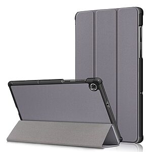 Θήκη Tri-Fold Flip Cover για Lenovo Tab M10 FHD Plus (2nd Gen) 10.3" TPU με ενισχυμένες γωνίες σε χρώμα γκρι