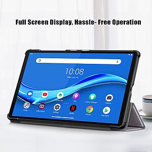 Θήκη Tri-Fold Flip Cover για Lenovo Tab M10 FHD Plus (2nd Gen) 10.3" TPU με ενισχυμένες γωνίες σε χρώμα γκρι - Image 5